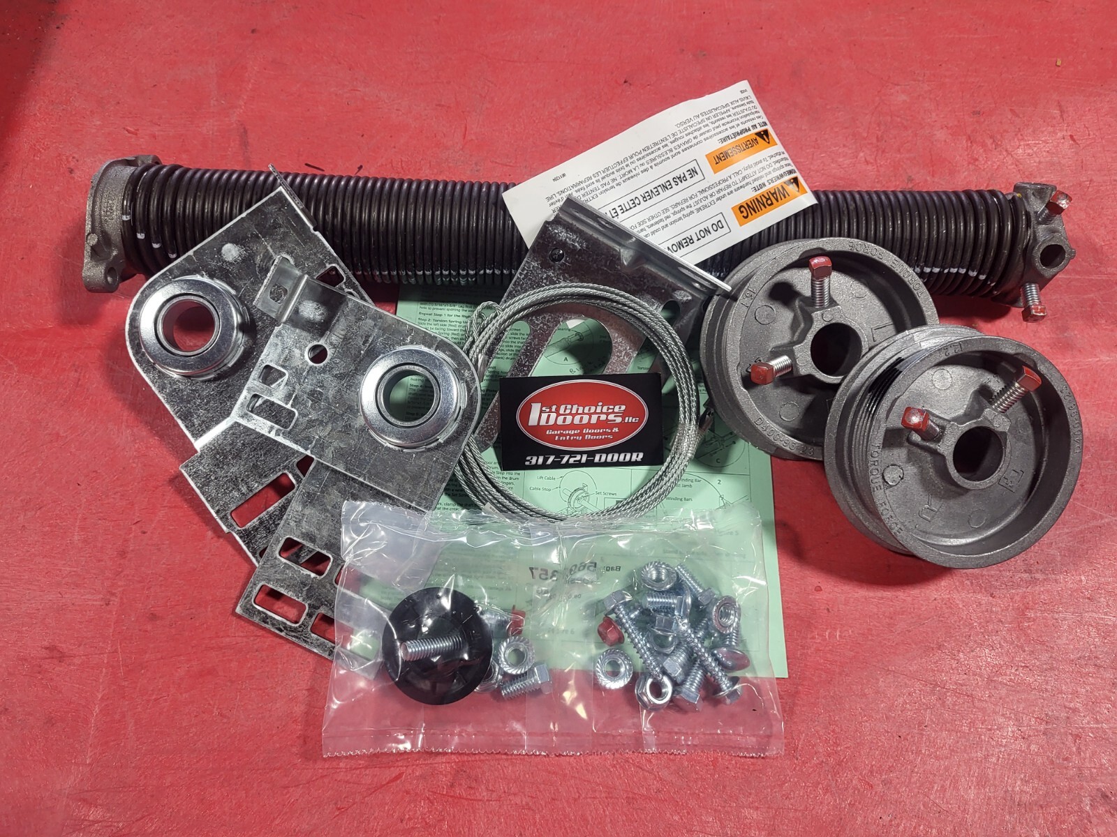 TorqueMaster Conversion to Standard Spring Kit for 9x7 Wayne Dalton Garage Door