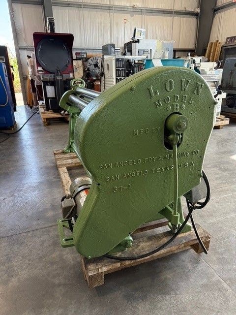 LOWN Model B 6’ x 16 Gauge Plate Bending Roll USA #7403