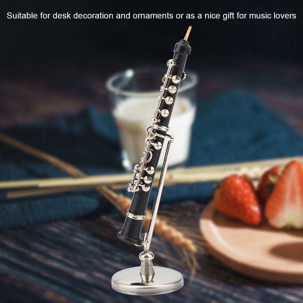 Mini Oboe Model Elegant Ornament For Music Lovers Easy To Use