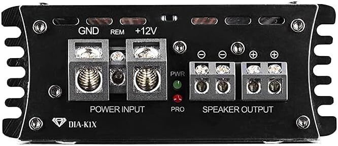 Black Diamond Amplifier 1-Ch Monoblock Class D 3000W Peak Acrylic Window DIA-K1X