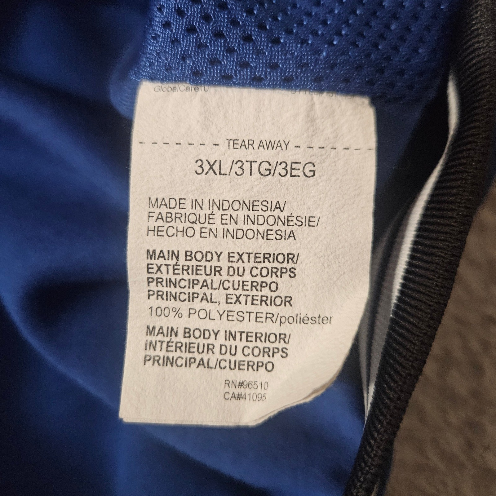 Under Armour 1377437-471 Project Rock Mesh Varisty Jacket Blue Men's Sz 3XL