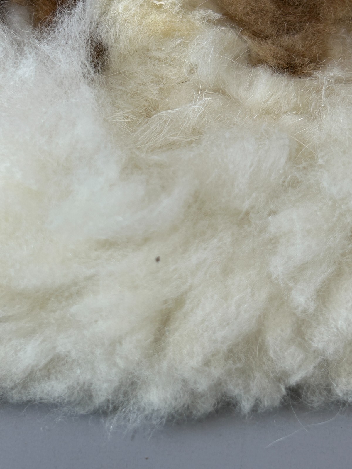 Set of 2 Alpaca Fur Round Rug Wall Hanging Decoration Pillow Cover 18" Peru