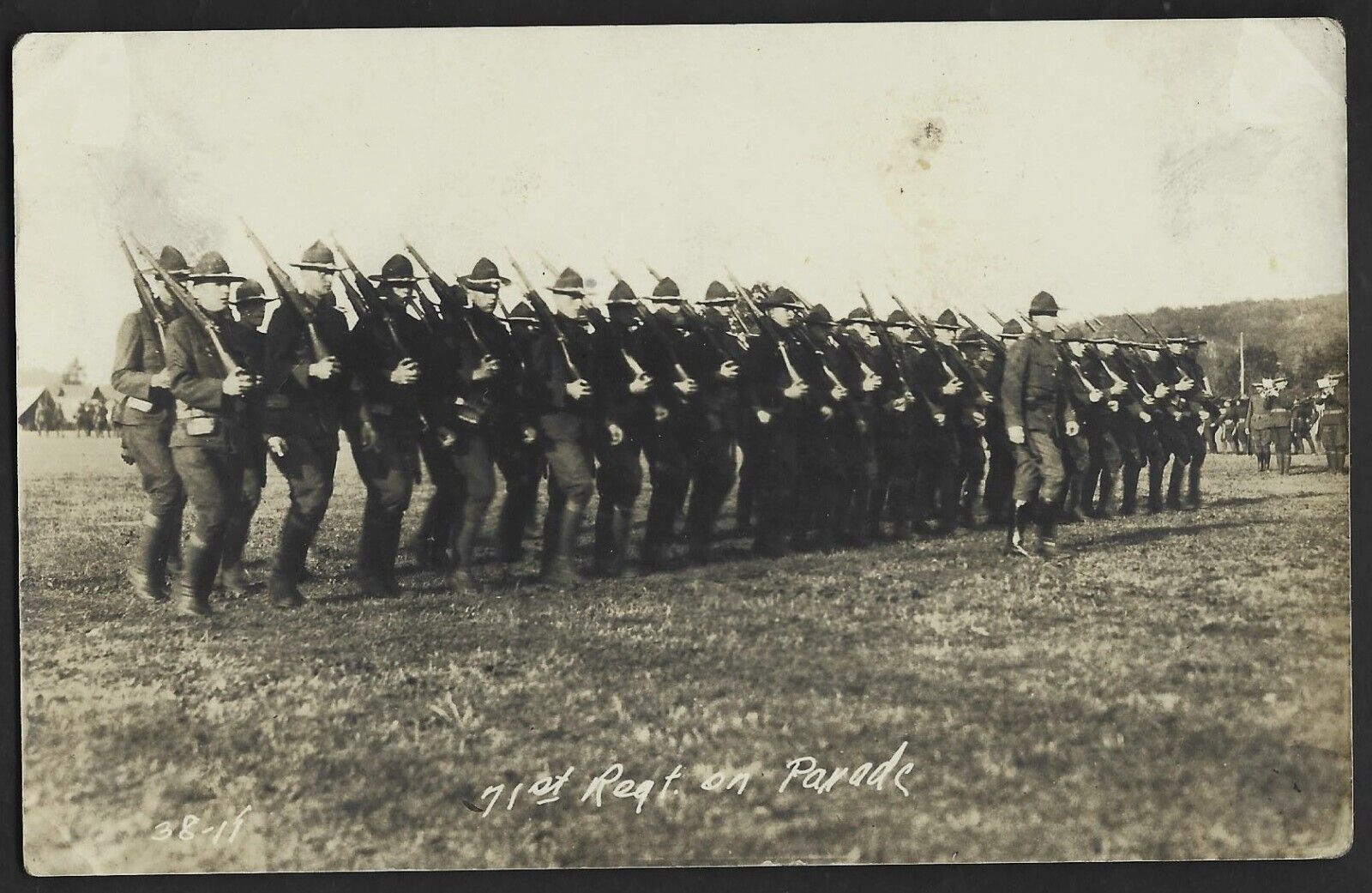 World War One RPPC 71st Brigade On Parade Postcard