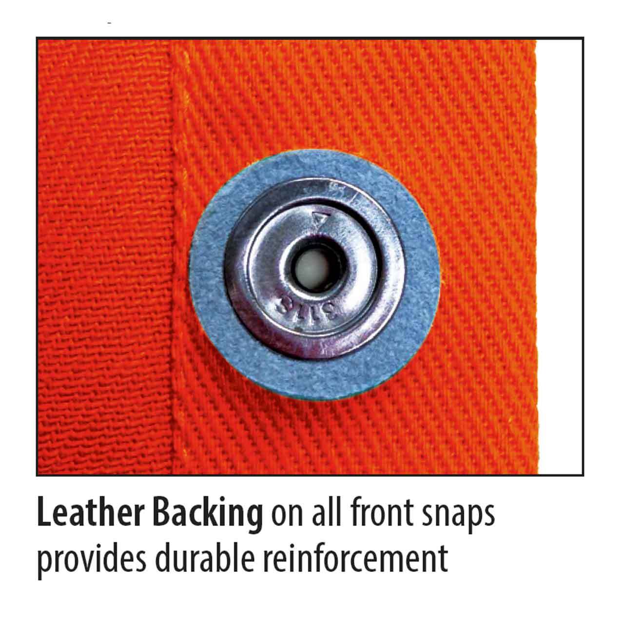 Black Stallion JF1010 Welding Jacket with FR Reflective Tape, Orange, X-Large