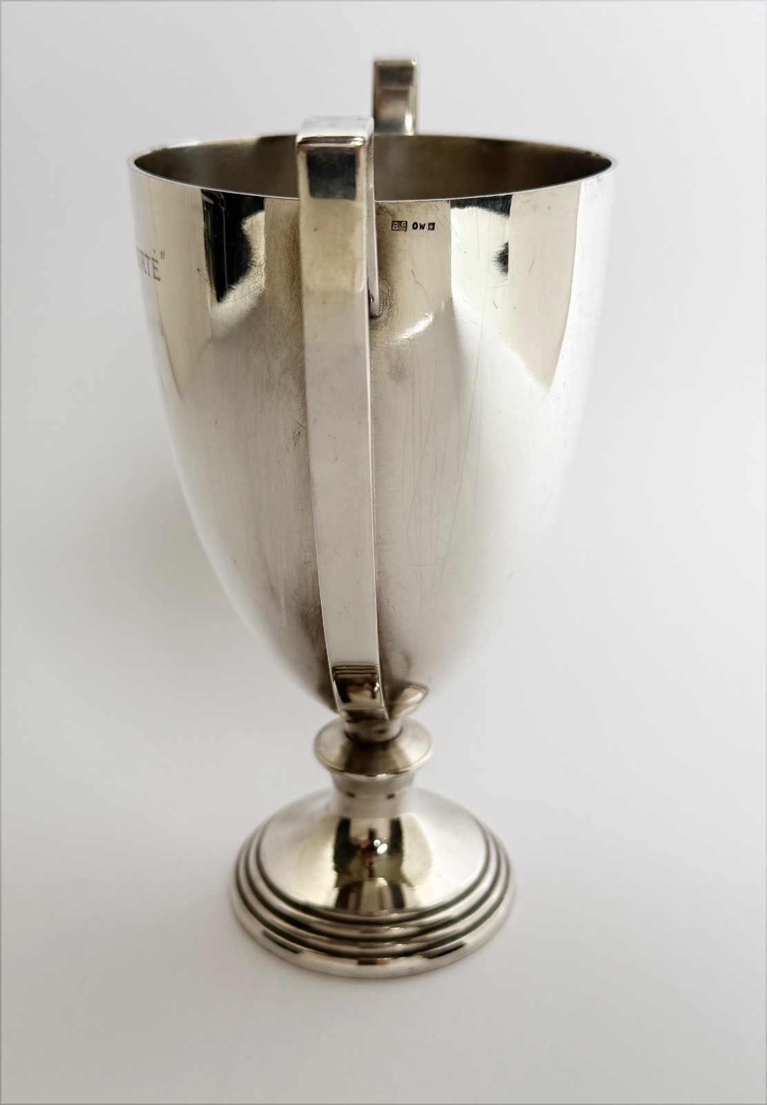 Paquebot Liberte ocean liner silver cup Orfevrerie Wiskemann 8 gram silverplate