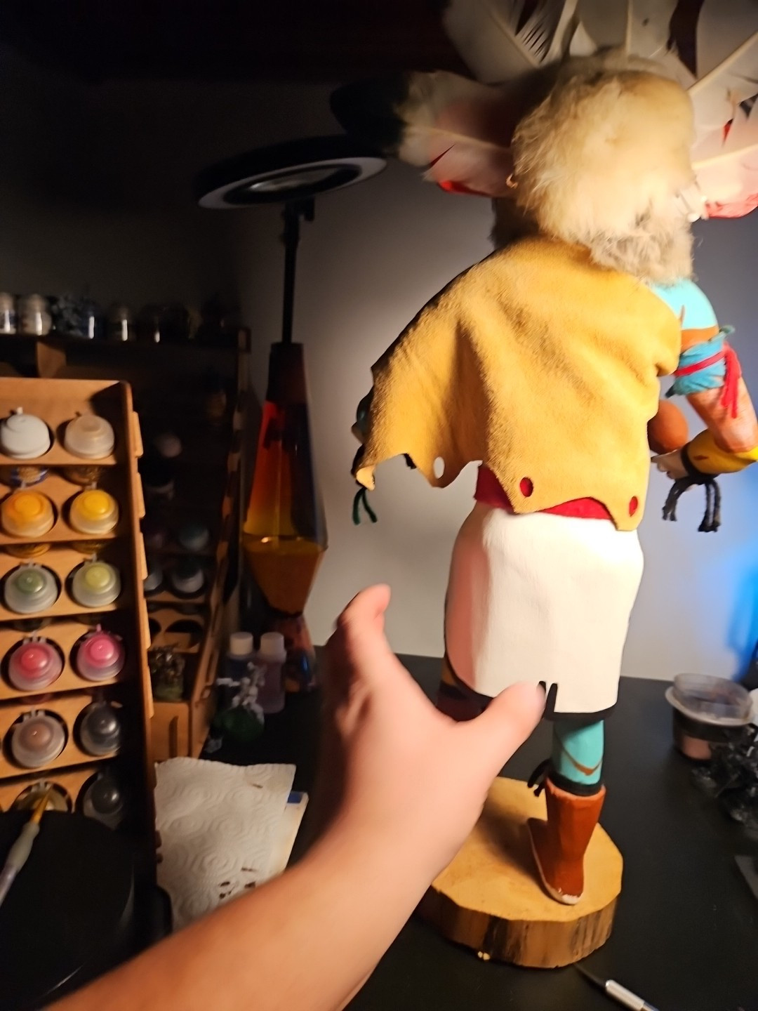 Hopi "Peeking Out Man" Kachina Doll