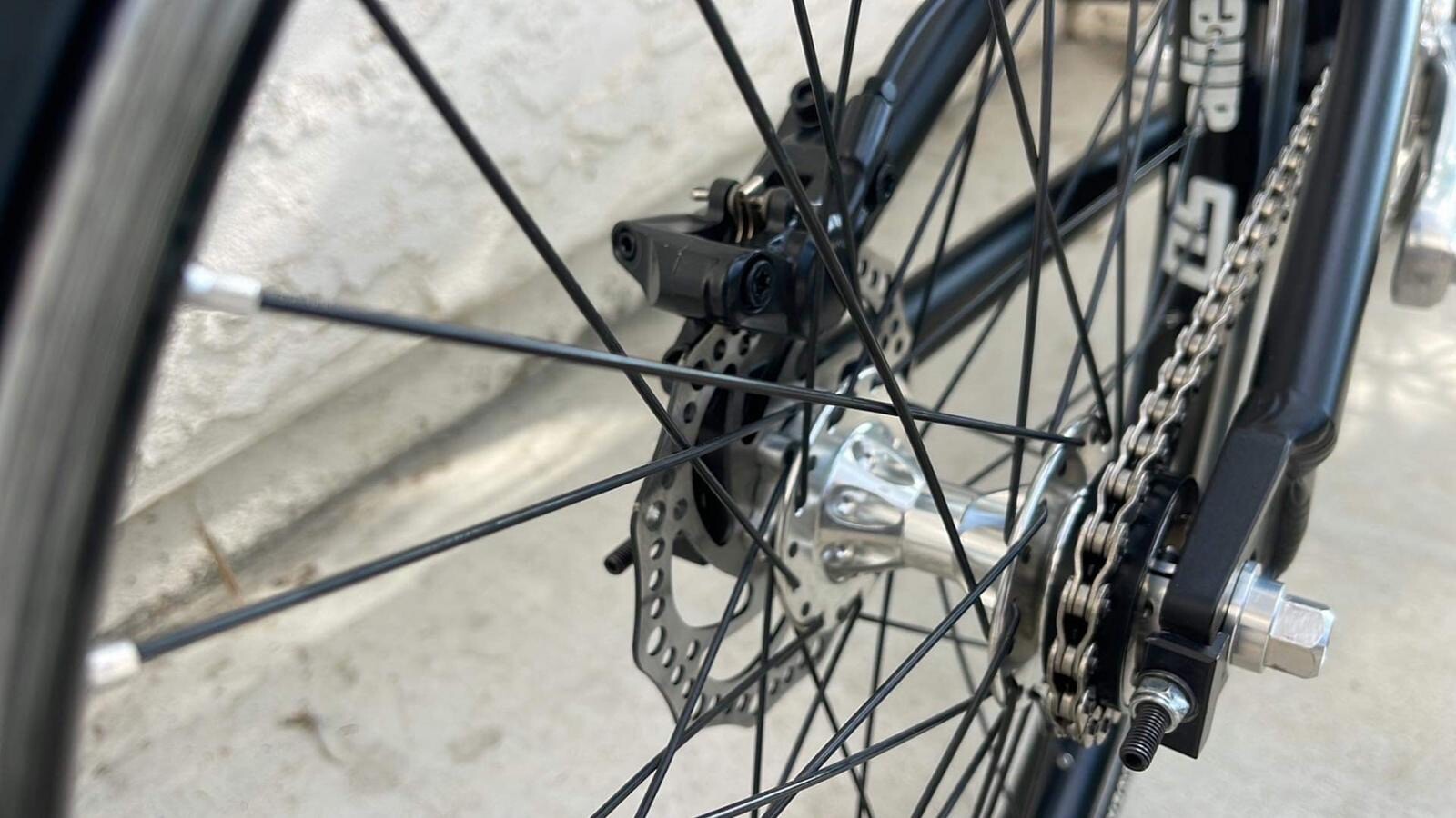 BMX Disc Brake rotor Adapter (BLACK) For The Small side of A Flipflop Hub!!