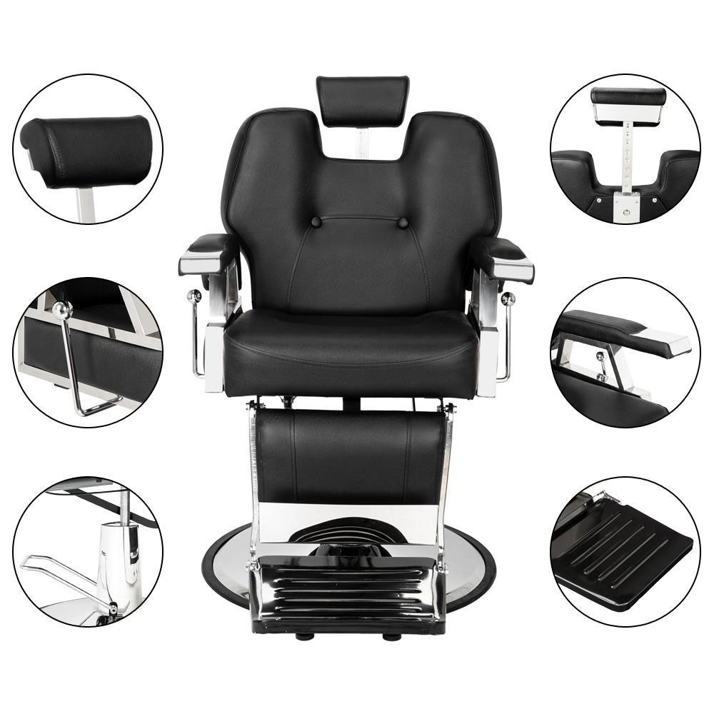 Extra Wide Reclining Hydraulic Barber Chair Heavy Duty Salon Beauty Spa Styling