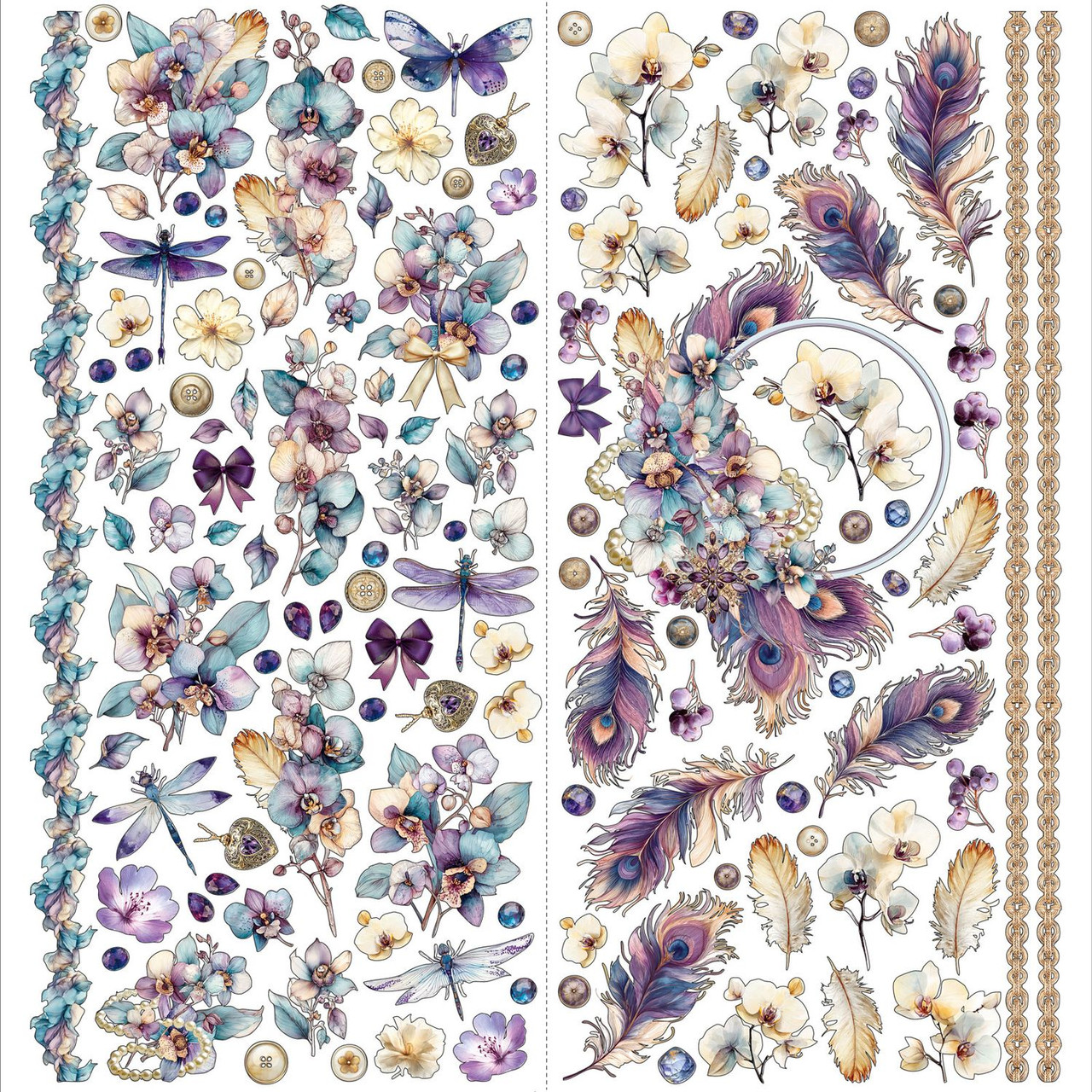 49 and Market - Plume & Petal Laser Cut Outs