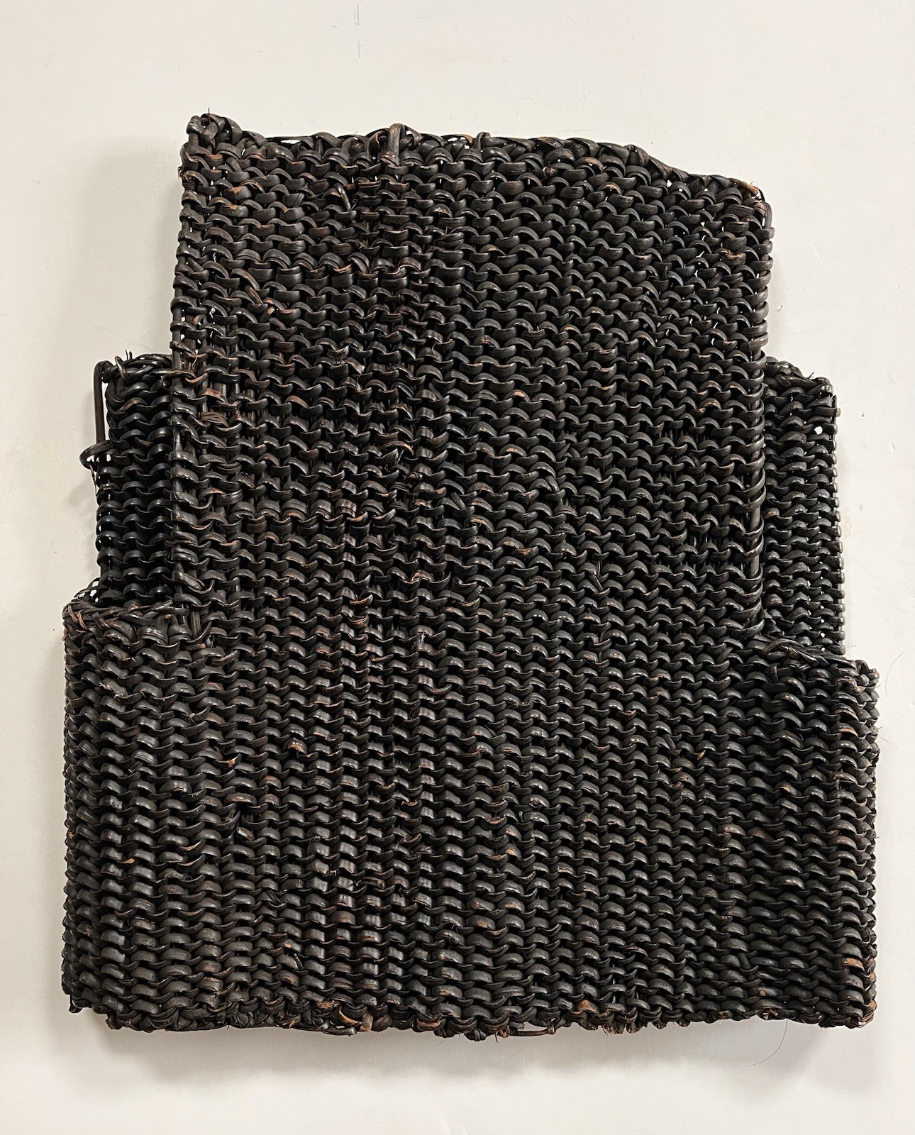 New Guinea Cuirass Armor Woven Rattan, sword, spear