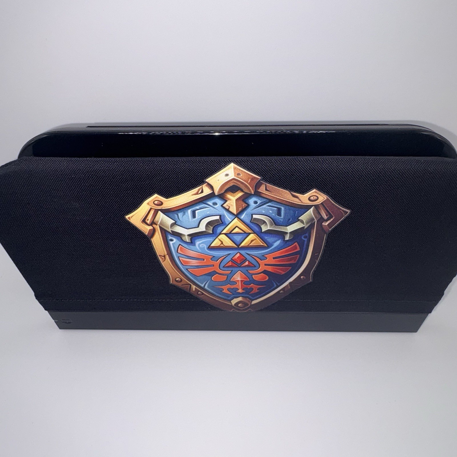 Nintendo Switch 2 Dock Cover Zelda Hylian Shield Protector Sleeve See Flaw!!