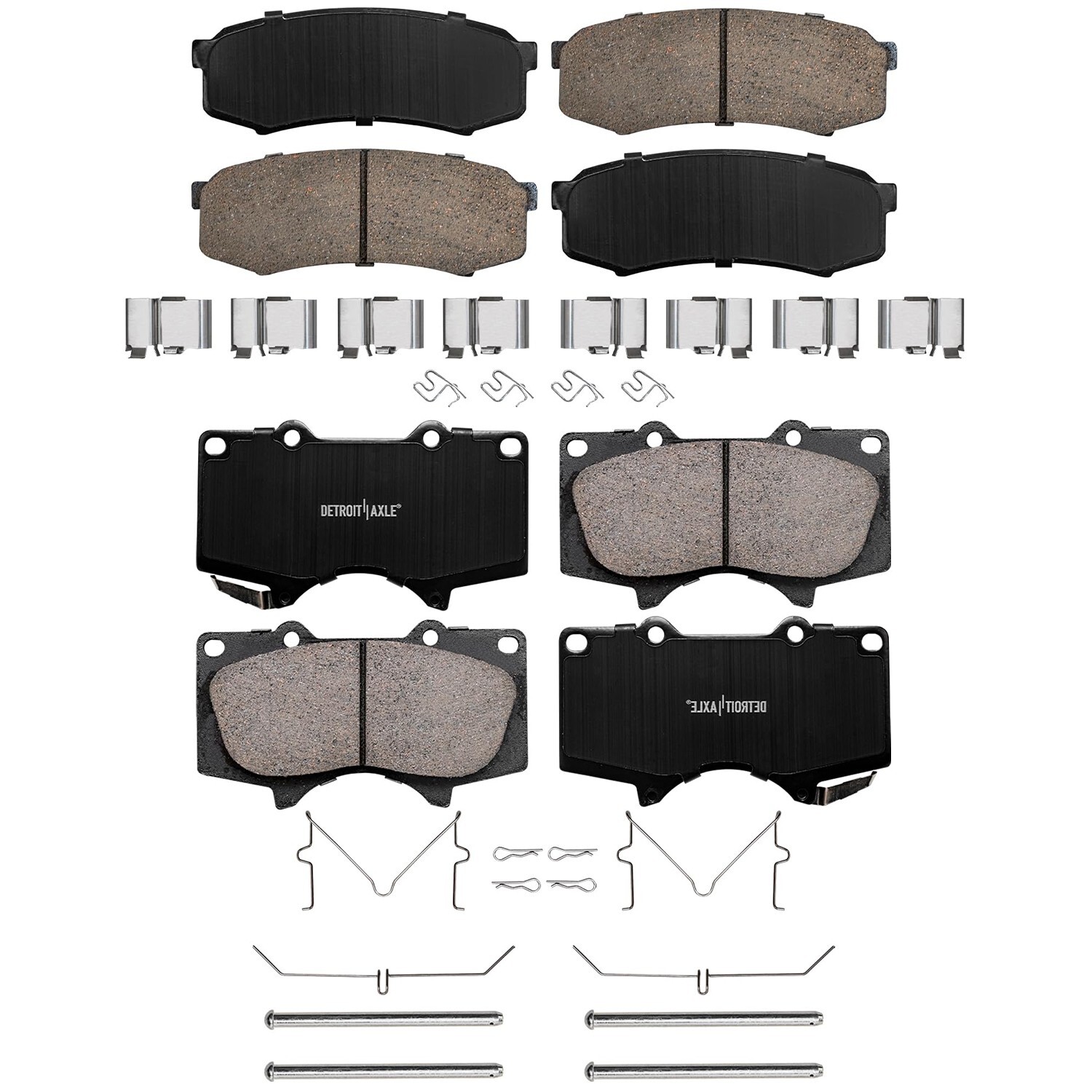 Front & Rear Ceramic Brake Pads for 4Runner FJ Cruiser Sequoia GX460 GX470