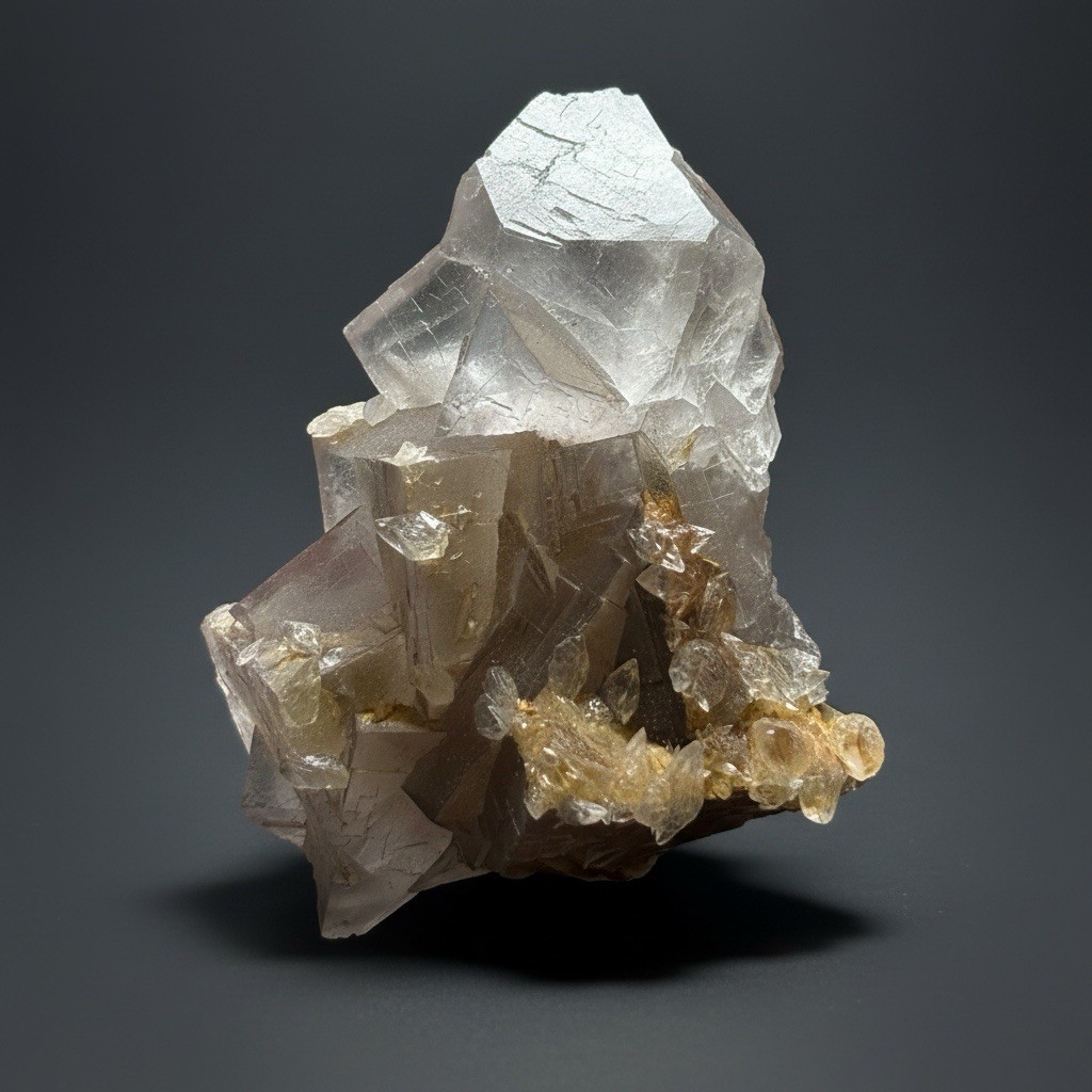Isometric Fluorite & Scalenohedral Calcite Specimen | Pakistan
