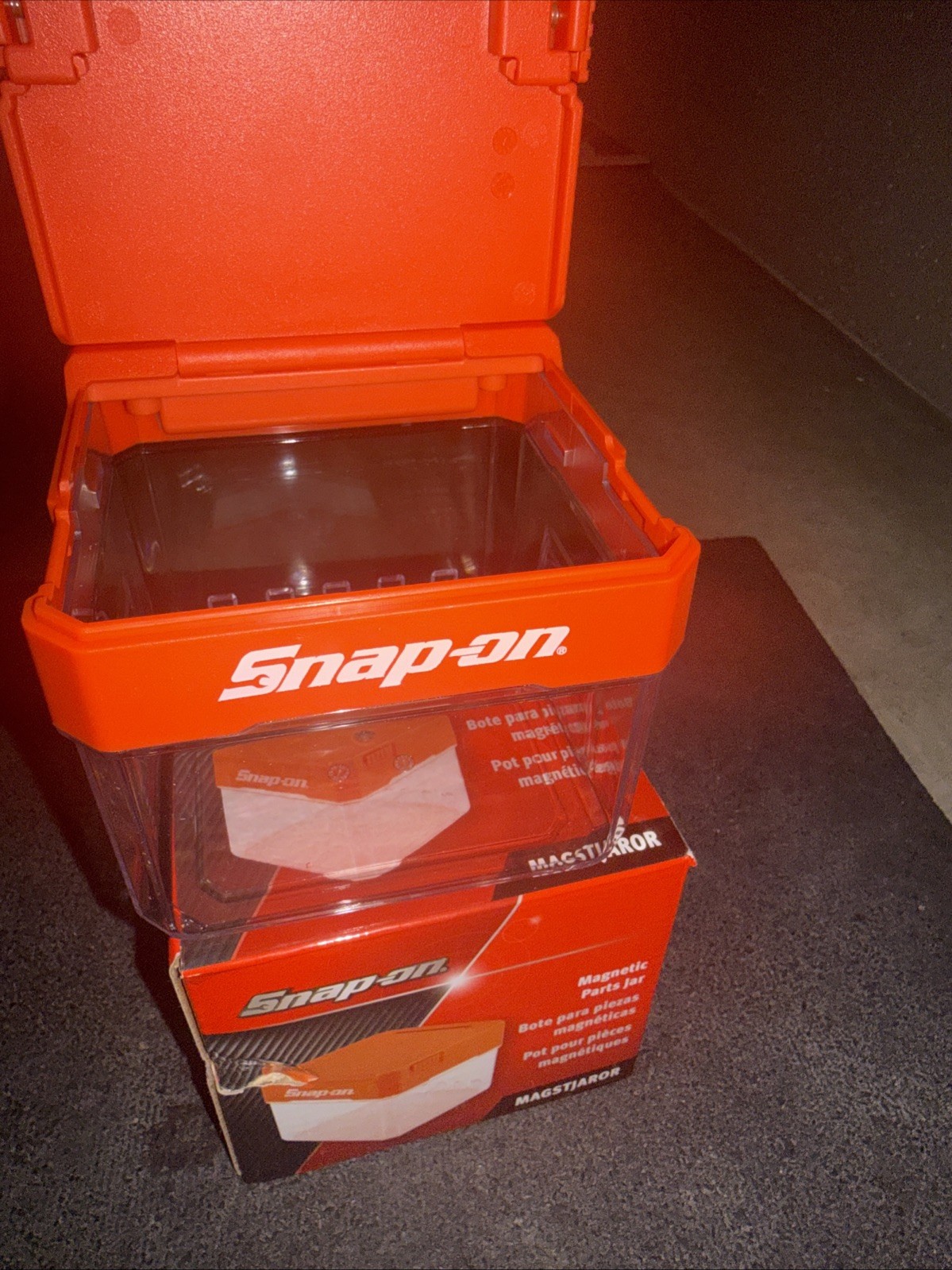 For Snap On Tools MAGSTJARor Magnetic Parts Jar Orange