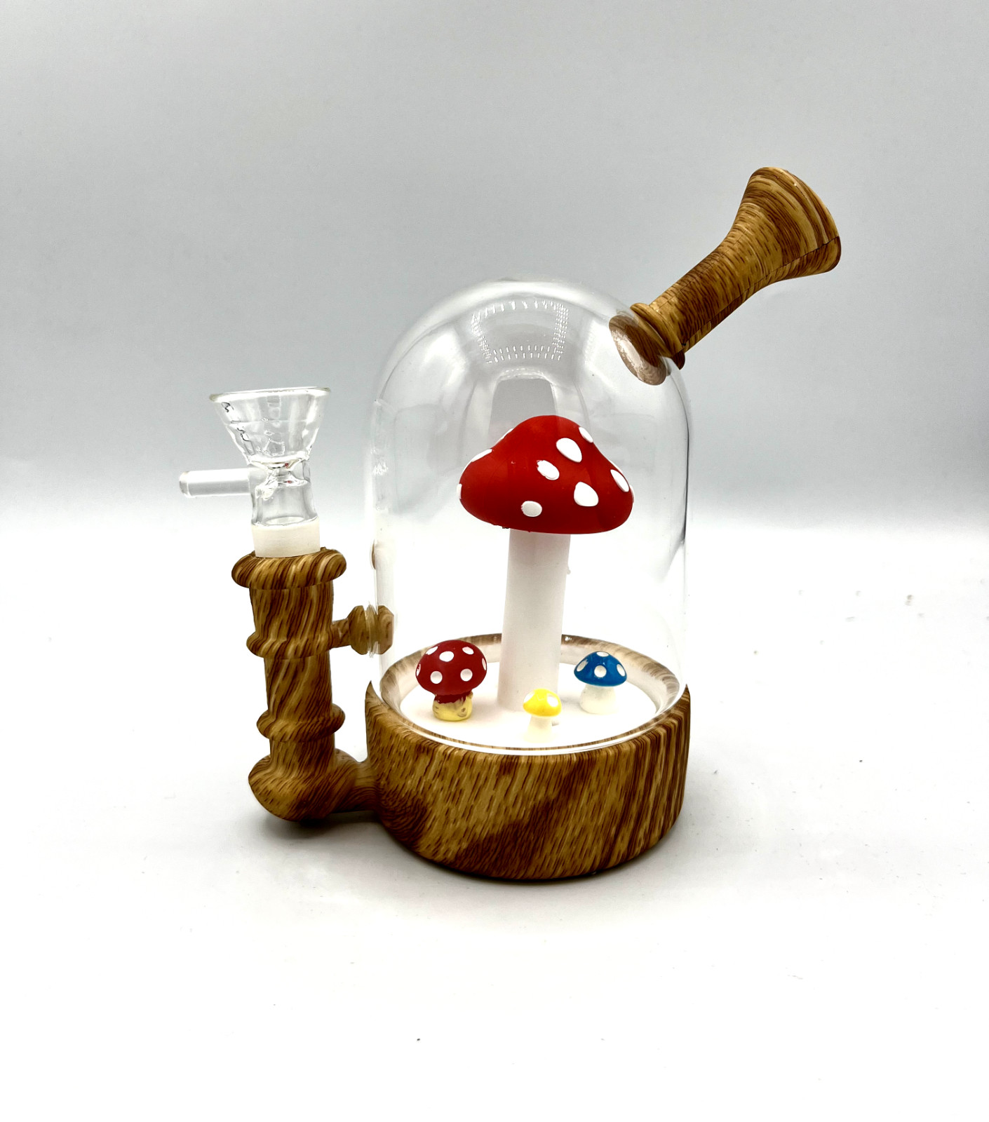 Glass Bong Waterwheel Hookah Smoking Water Pipe Bong bubbler + 14mm Bowl