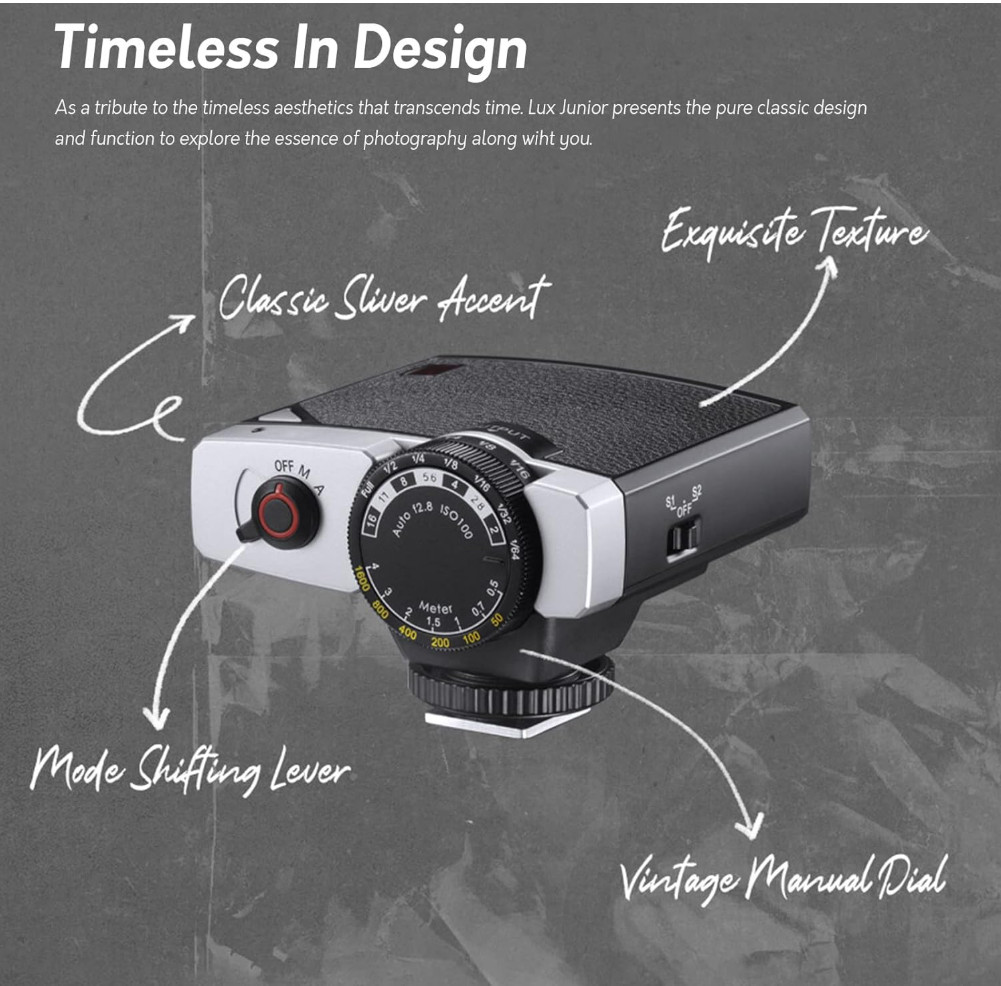 GODOX Lux Junior Speedlite Retro Camera Flash for Canon Nikon Sony Fuji Camera