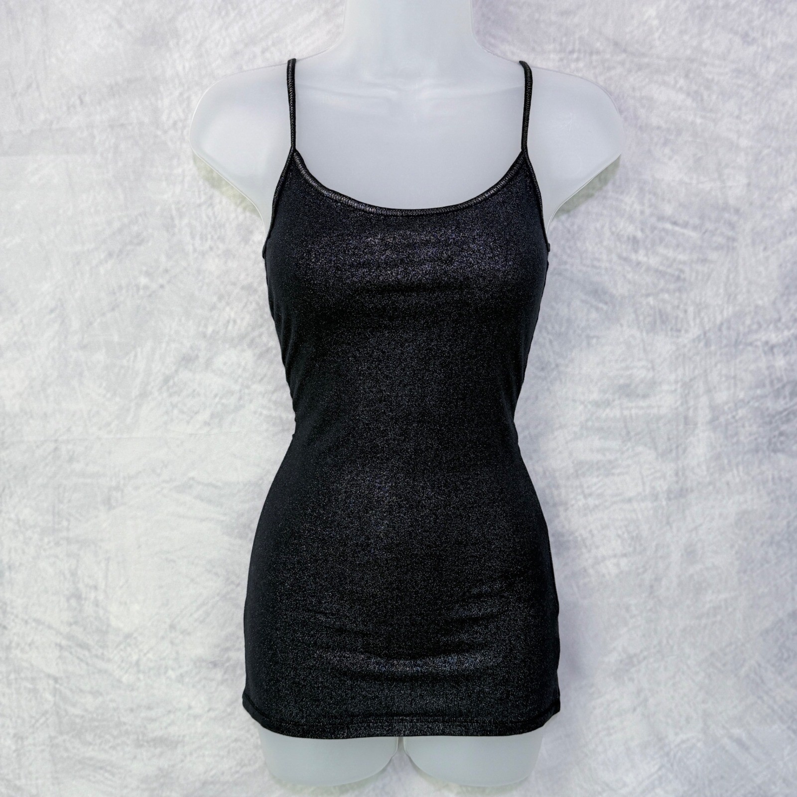 Y2k 2010s Aeropostale Cami Shimmer Tank Top Women sz M whimsigoth layering fairy