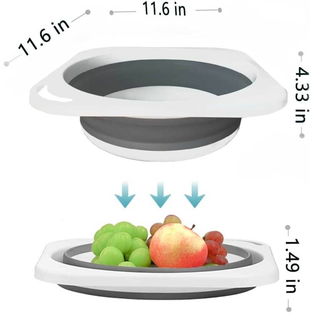 Portable Collapsible Wash Basin Foldable Sink Tub for Kitchen Camping Travel