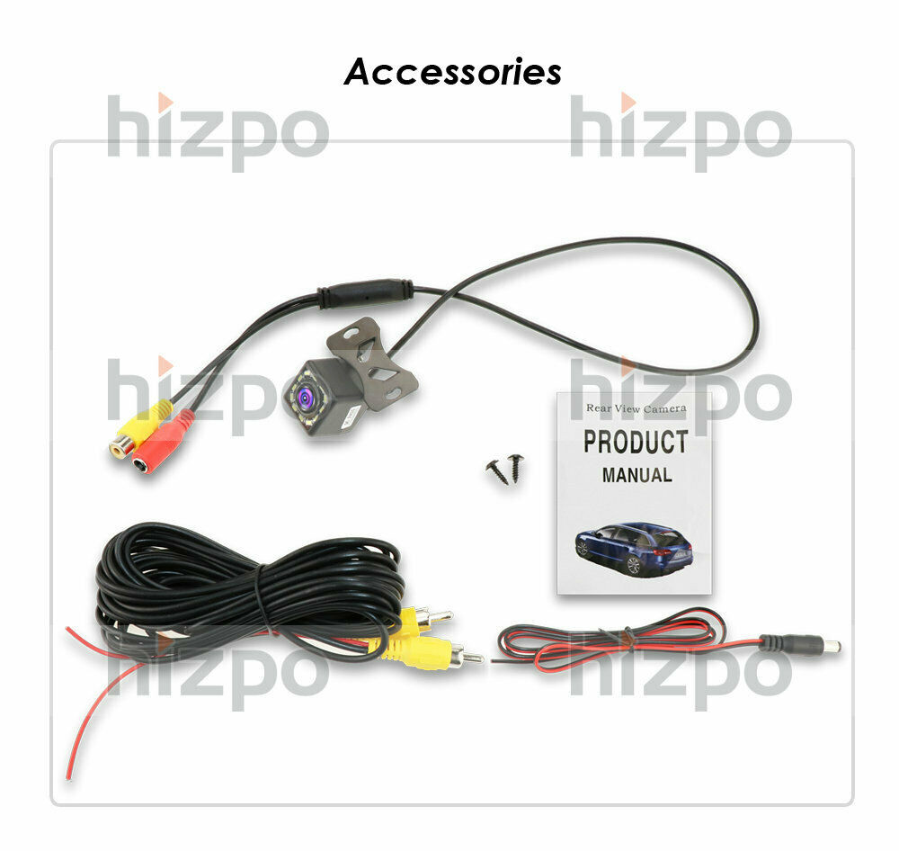 170° Reverse Camera 12 LED Car Waterproof Rear View Parking Camera Night Vision