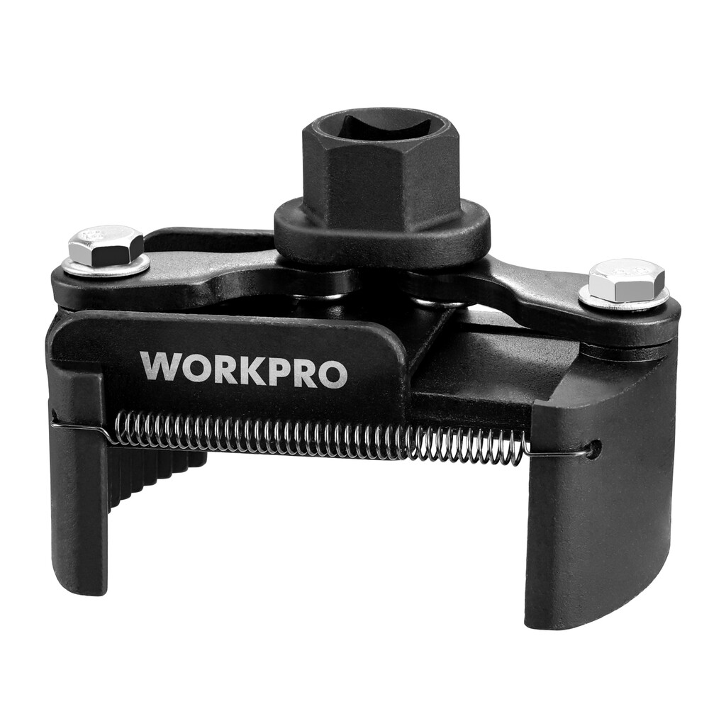 WORKPRO Universal Oil Filter Wrench Removal Tools Adjustable w/Auto-Clamp Spring