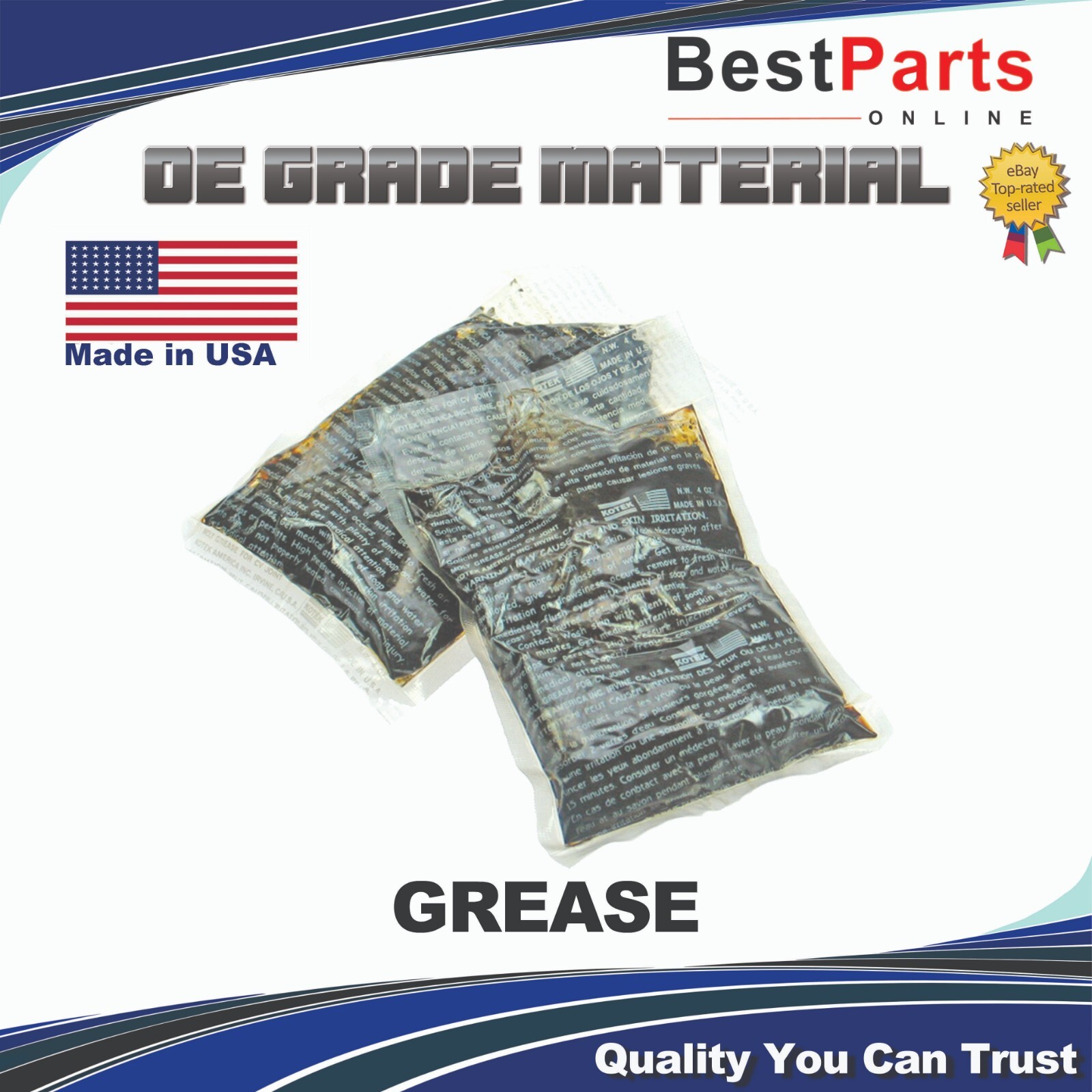 CV Axle Joint Moly Grease 4oz 2 pieces for Automotive ATV Industrial