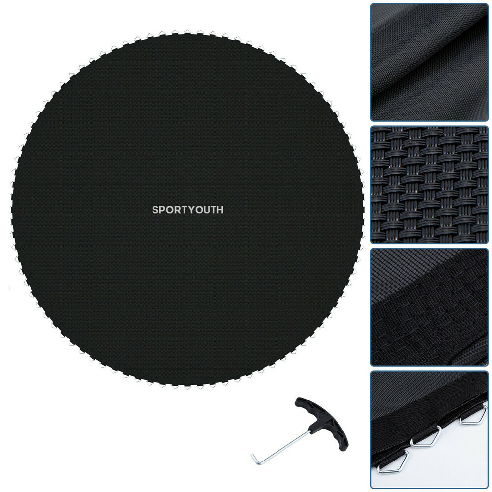 Round Replacement Trampoline Mat Fits 15ft Frame 96 Rings w/ 6.5"-7" Spring Tool
