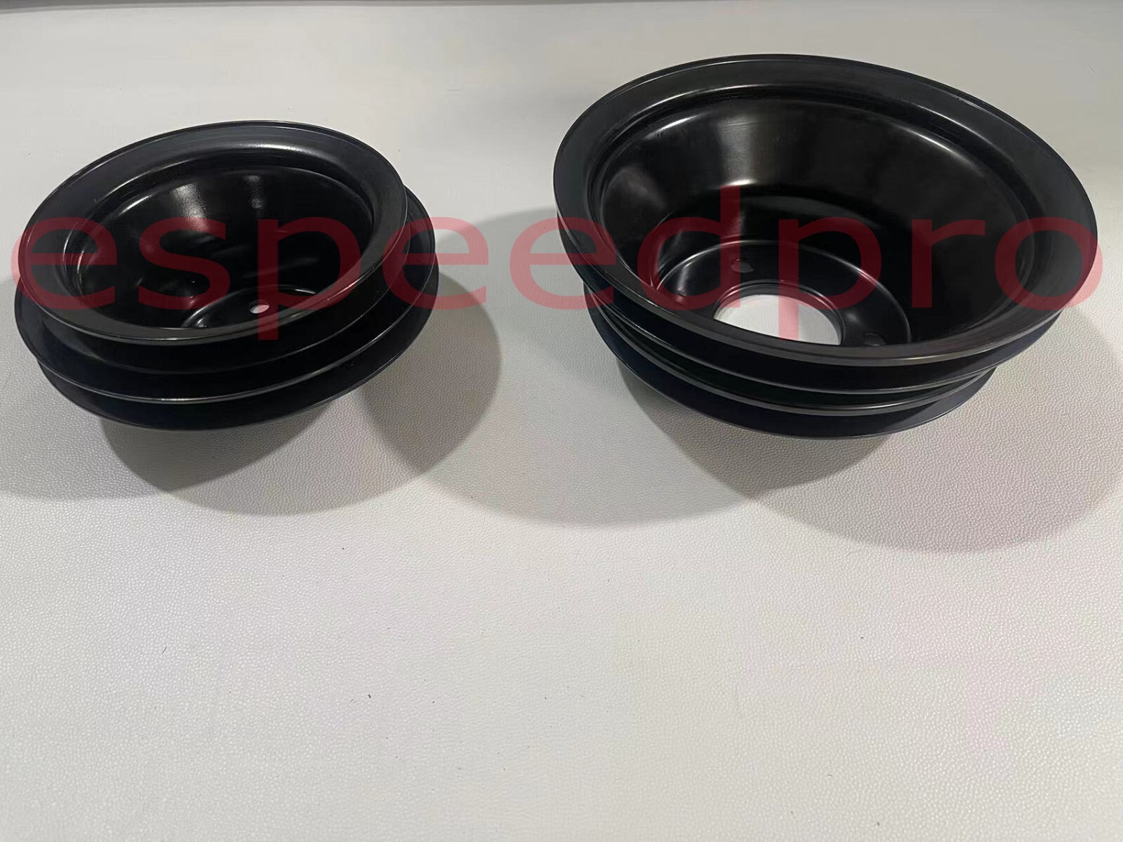 Black Pulleys Pulley BBC Big Block Chevy LWP 396-454 Long Water Pump Pulley Kit