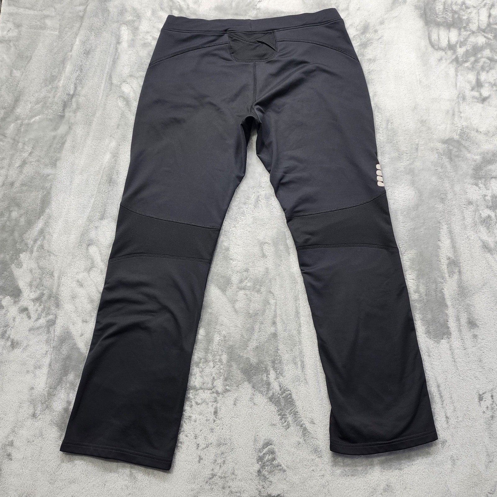 Nike Pants Womens L Black Dri-Fit Straight Leg Yoga Lined Workout Athletic Gym