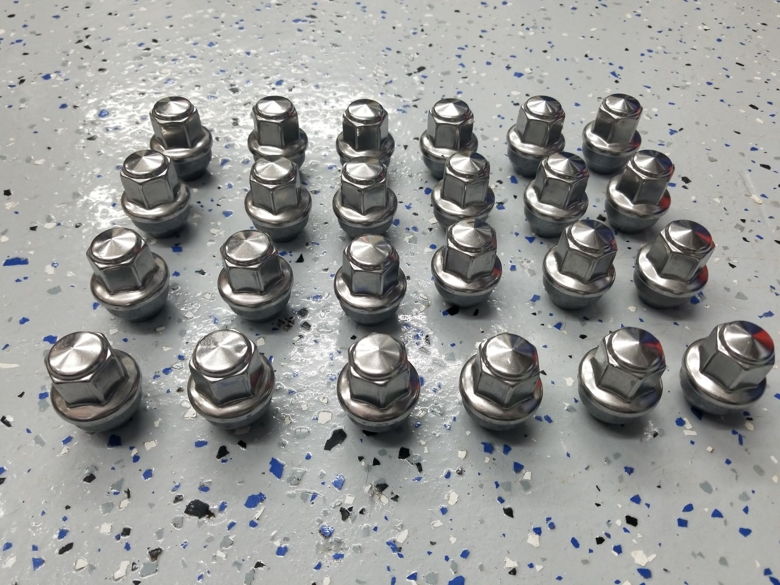 24 2015-20 Ford F150 14x1.5 Factory OEM Stainless Lugs Lug Wheel Nuts ACPZ1012B