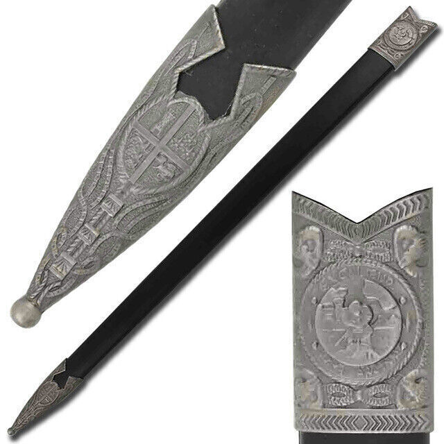 King Arthur Excalibur Longsword - Replica Medieval Knights Sword Silver