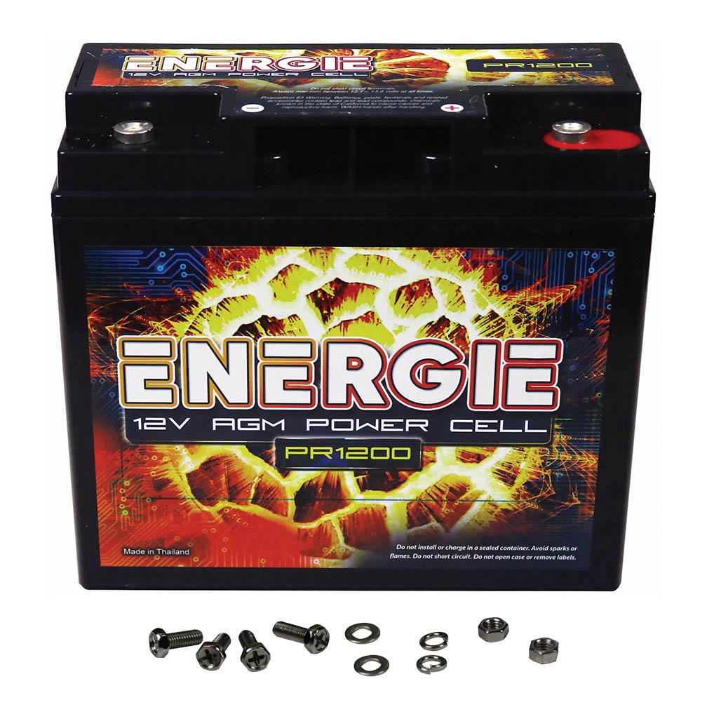 Energie PR1200 1200 Watt Car Audio Power Cell Battery 12V Sealed Reikken 18 Ah