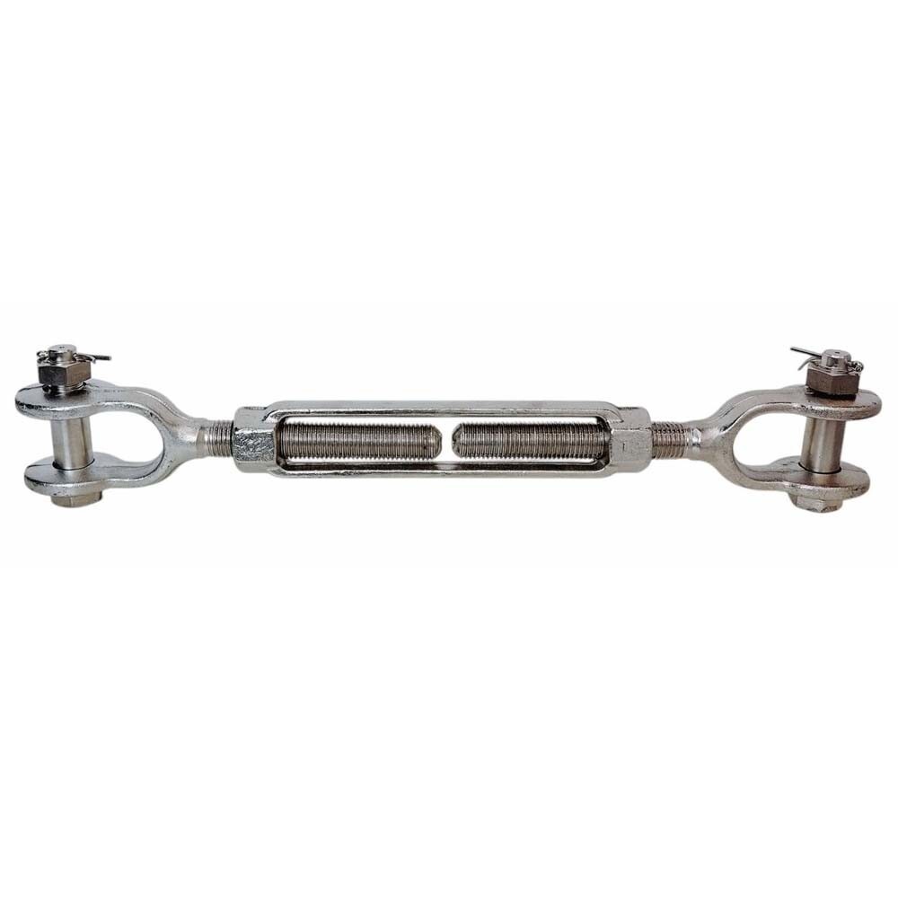 Stainless Steel T316 Mil Spec 5/16" x 4-1/2" Jaw Jaw Turnbuckle 800 Lbs WLL