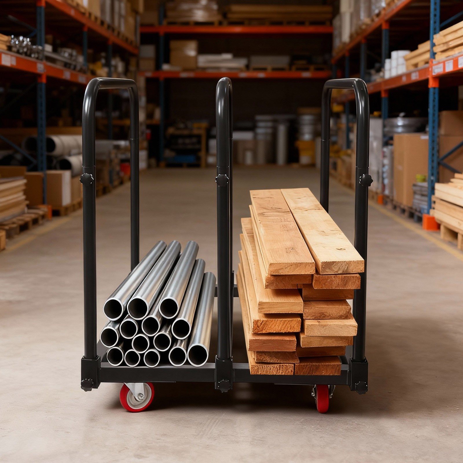 Panel Cart Heavy Duty Shipping Trolley 1400 lbs Loading Transporting Truck Tool