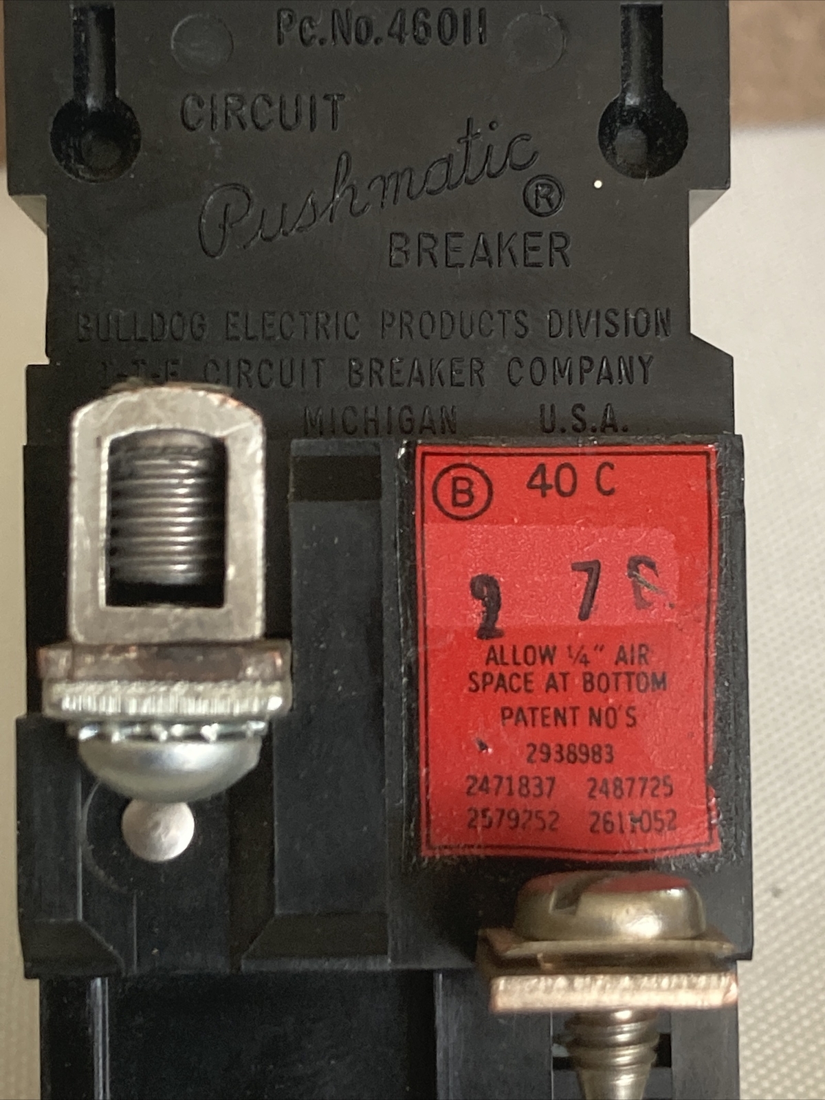 Pushmatic P250 NI Double Pole, Two Pole 50 Amp Circuit Breaker 120/240V