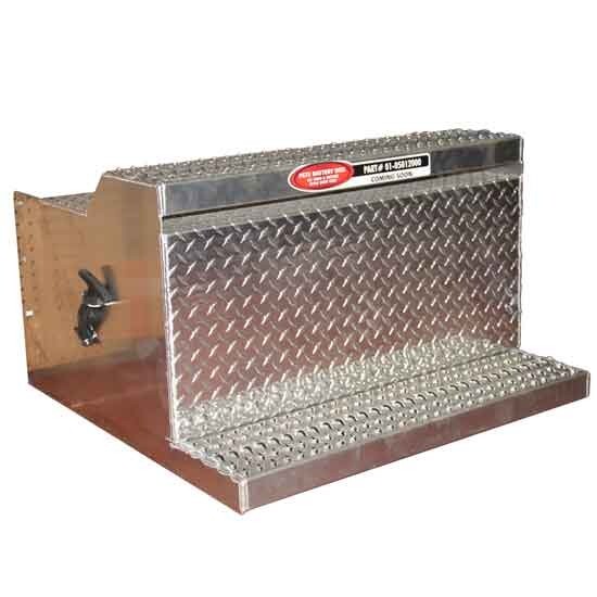 Diamond Plate Aluminum 31 Inch Battery Box New Style Step For Peterbilt