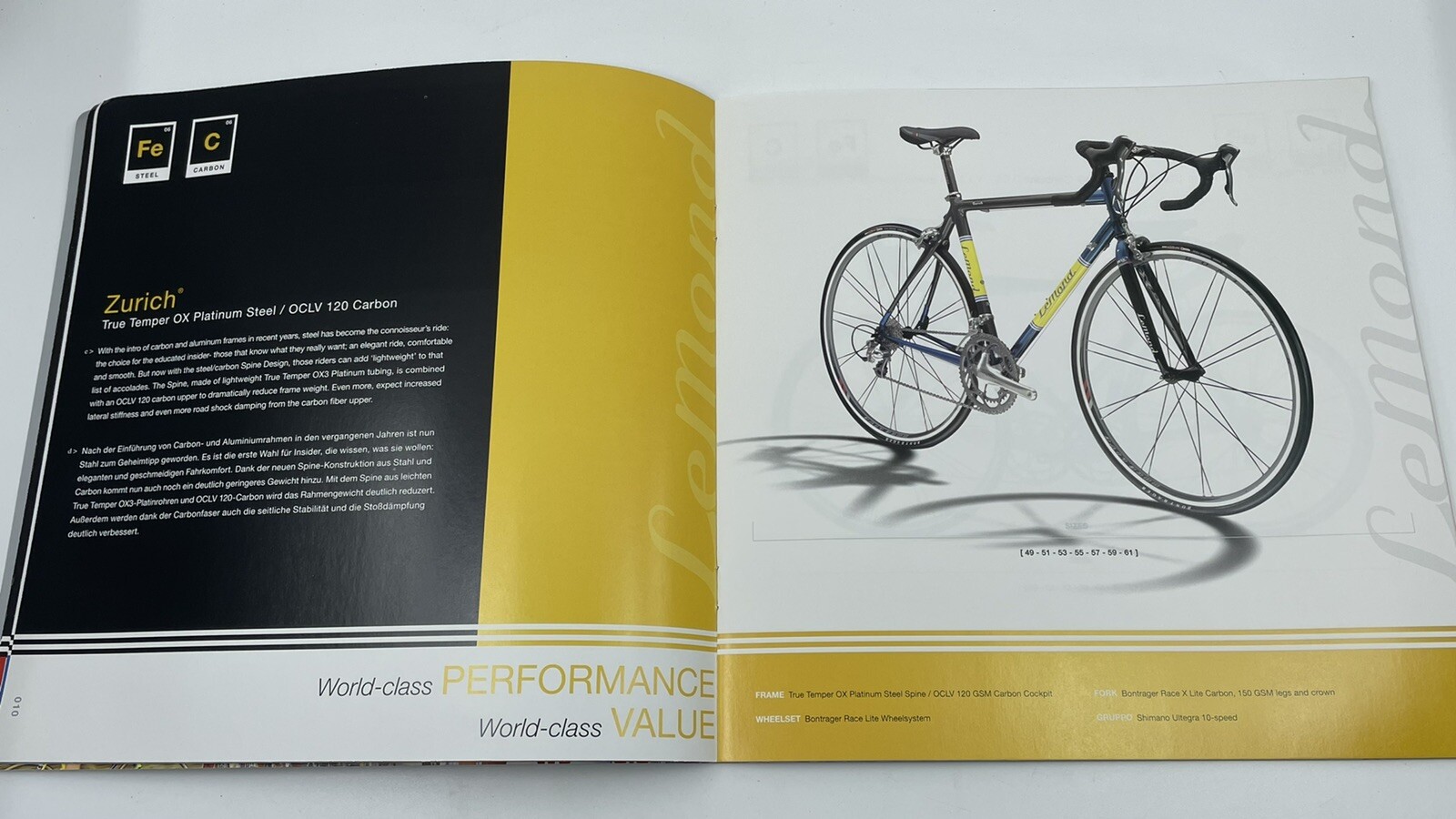 NEW 2006 GREG LEMOND Racing Bicycles Full-Line Catalog Road Vintage Cycling