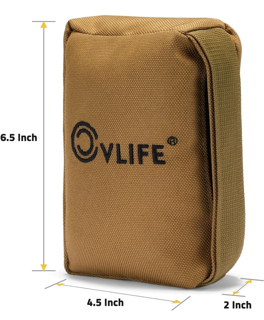 CVLIFE Shooting Rest Bag - Pre-Filled Gun Holders, Rifle for Long Khaki