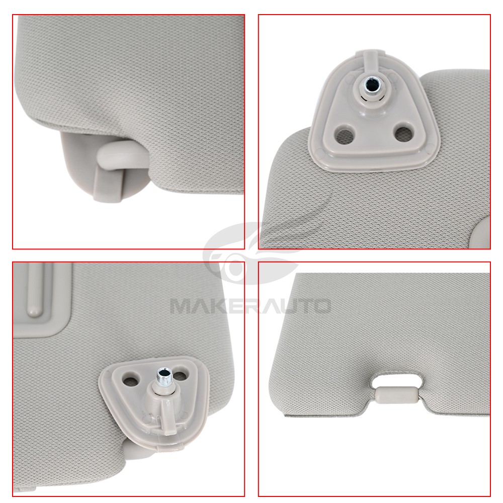 LH Left Driver Side Sun Visor Shade w/ Mirror Fit Nissan Versa S SL 1.8L 2007-12