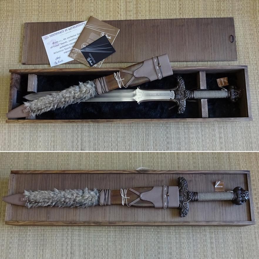 The Conan Atlantean Solid Bronze Sword & Sheath Boxed Collectors Limited Edition