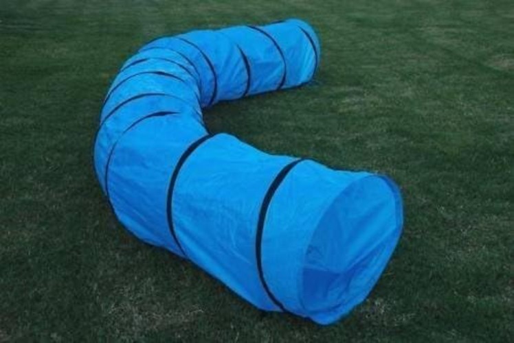 Open Agility Training Tunnel for Dogs – 18 Ft Long with 24" Opening, Carry Case