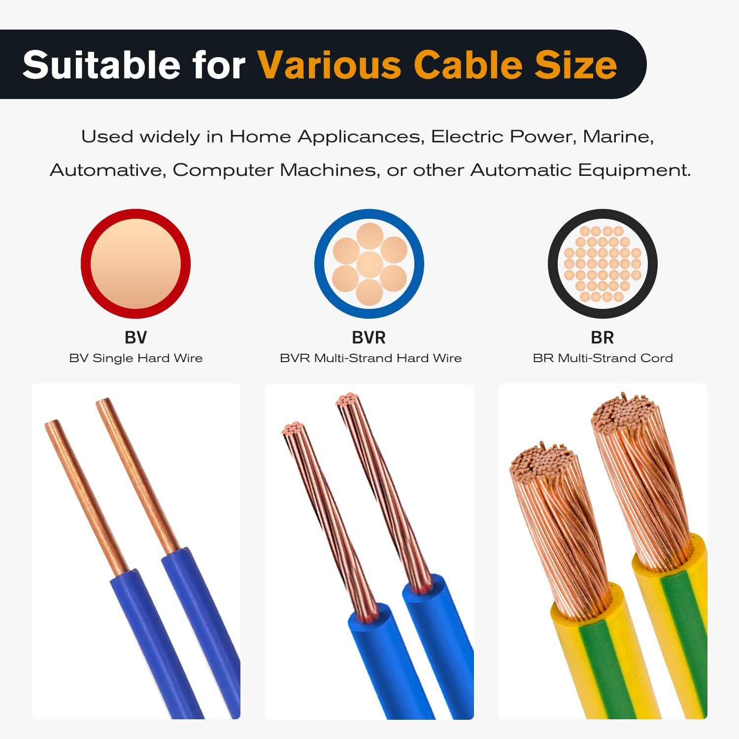 Nilight 400PCS Bullet Connectors Male and Female Brass Wire Terminals Connector
