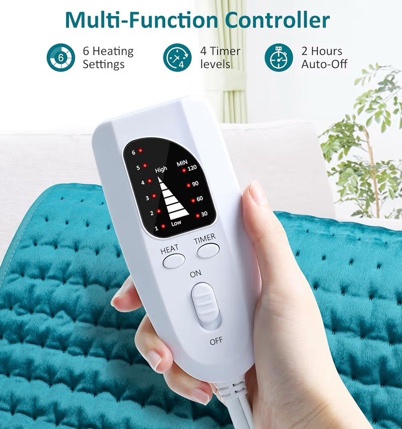 BESIGILA Electric Heating pad for Back/Shoulder/Neck/Leg/Cramps & Arthritis Pain