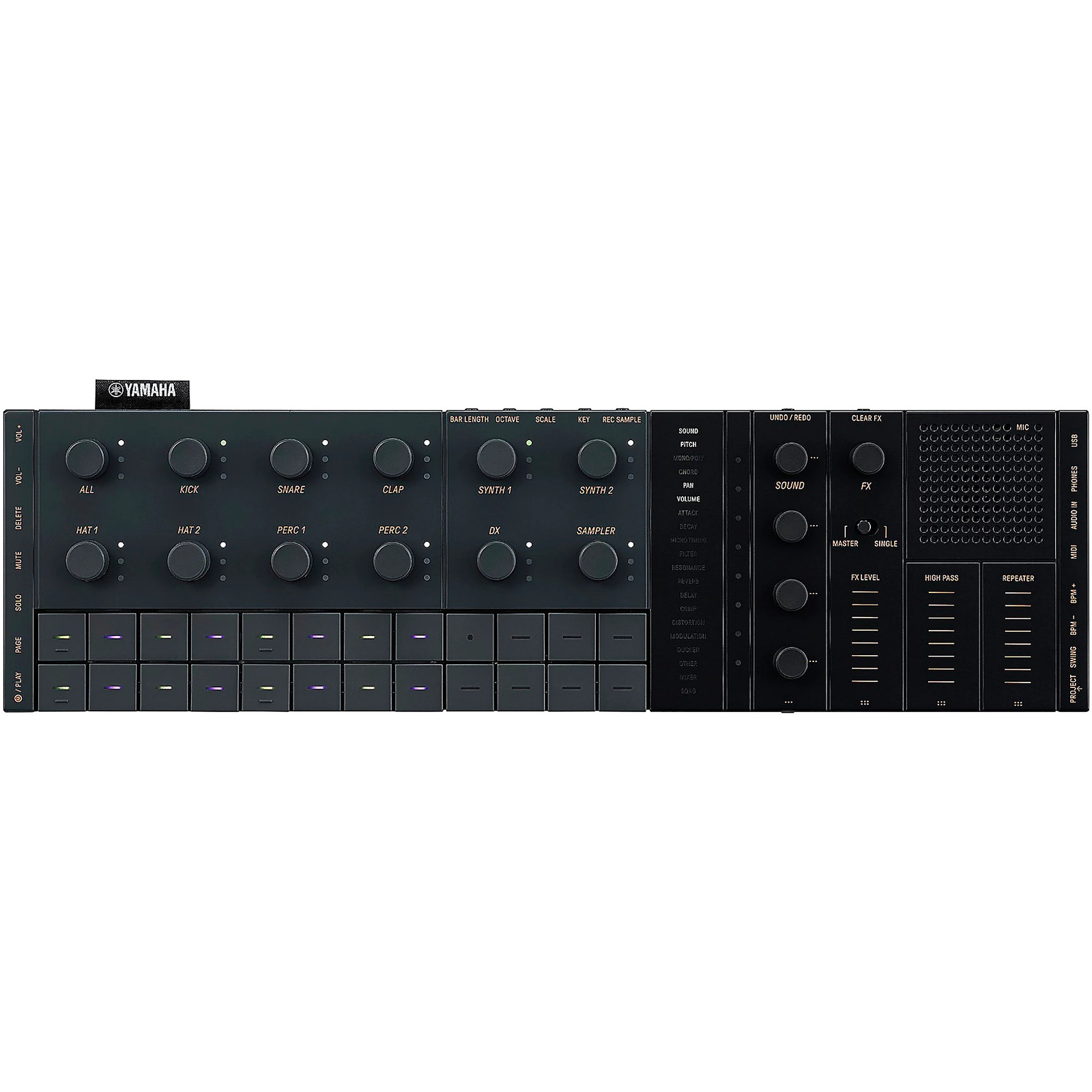 Yamaha SEQTRAK Mobile Music Ideastation, Black/Orange