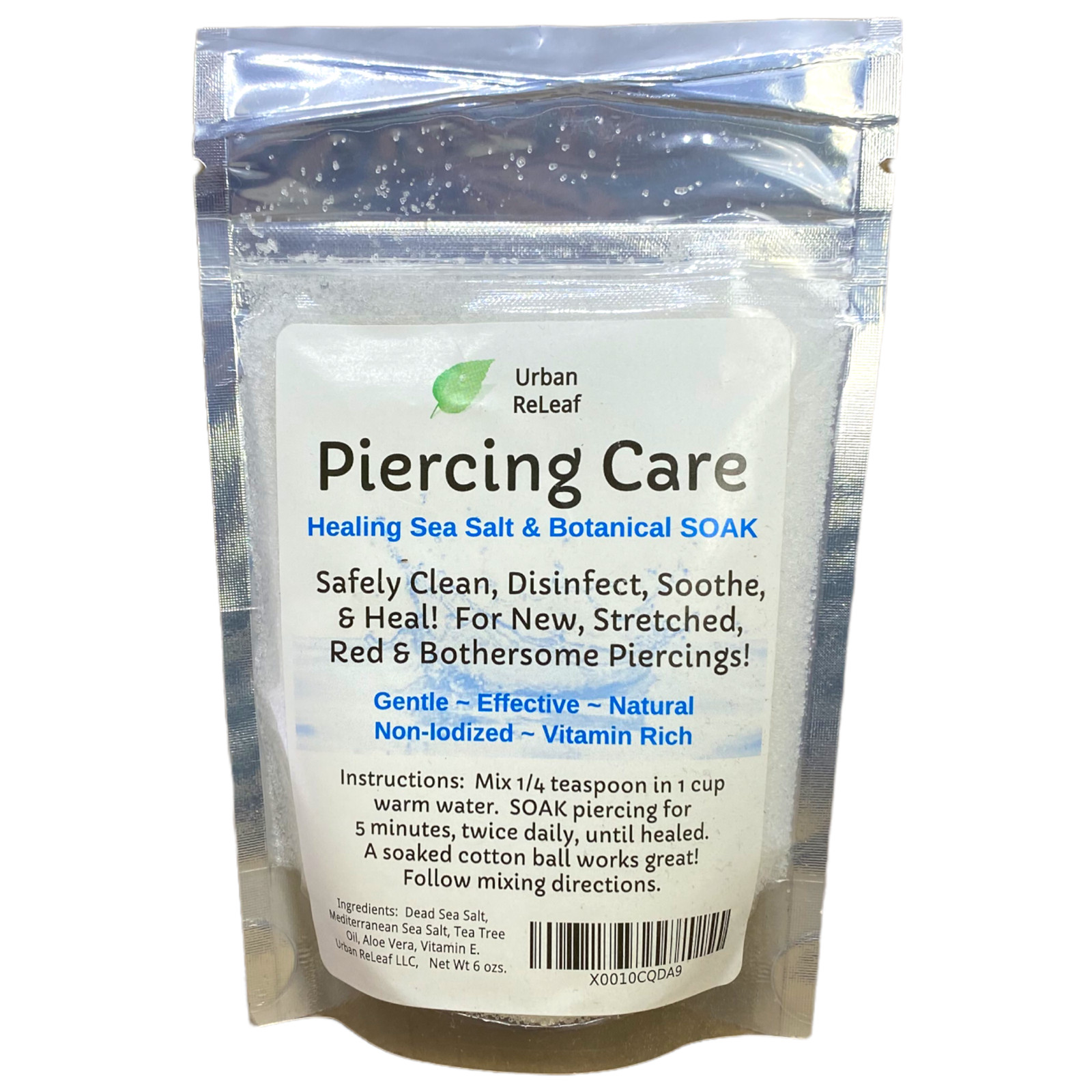 Urban ReLeaf Piercing Care Concentrate Bag! Heal Red Angry Bump Itchy Aftercare