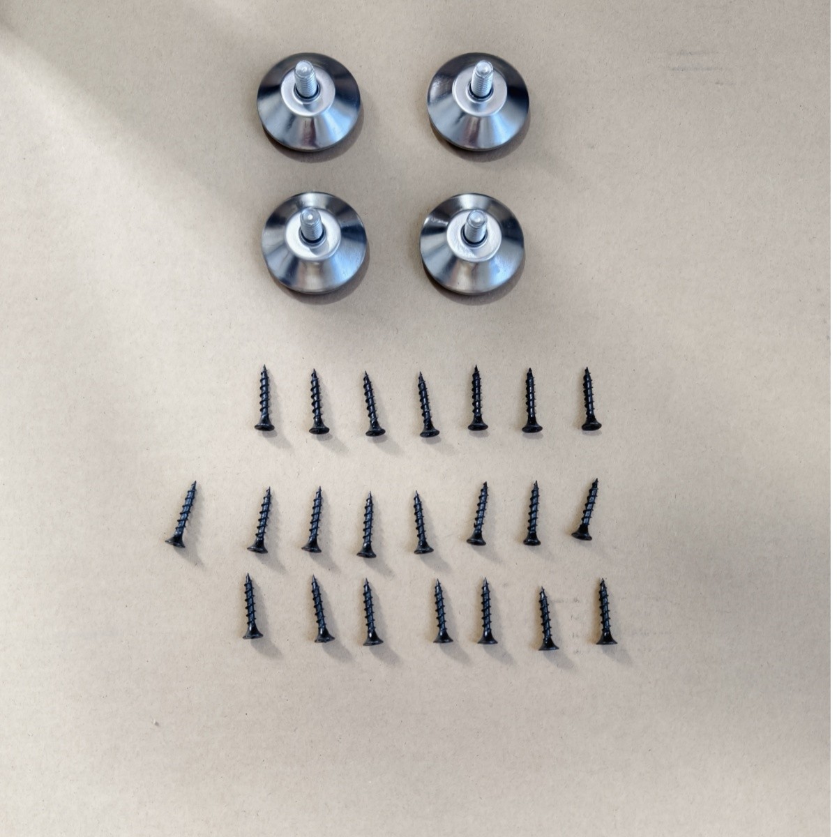 2 PCS Square Reinforced Steel Office Table Legs For DIY Max Load 1000 lbs Heavy