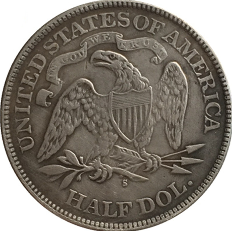 1871-S Seated Liberty Silver Half Dollar 50C High Grade