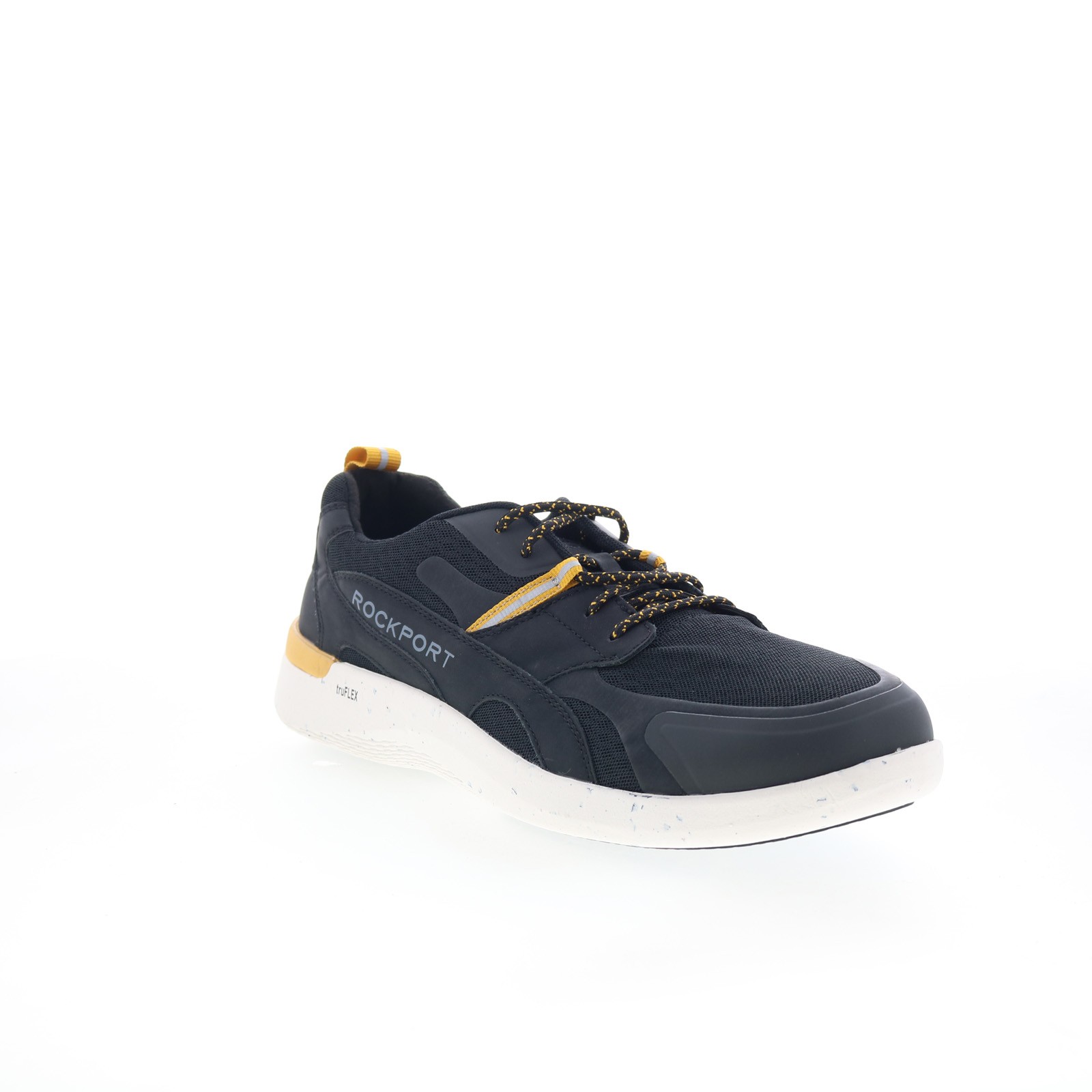 Rockport Works TruFlex Fly Blucher Composite Toe Mens Black Work Shoes