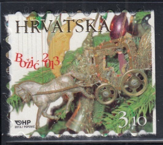 CROATIA Christmas 2013 s/a MNH stamp
