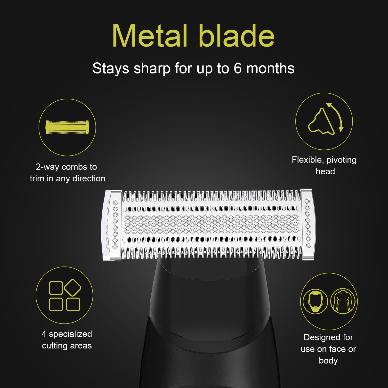 Trimmer Head Blade For Beard Hair Razor Compatible with BRAUN XT3 XT5 XT5300