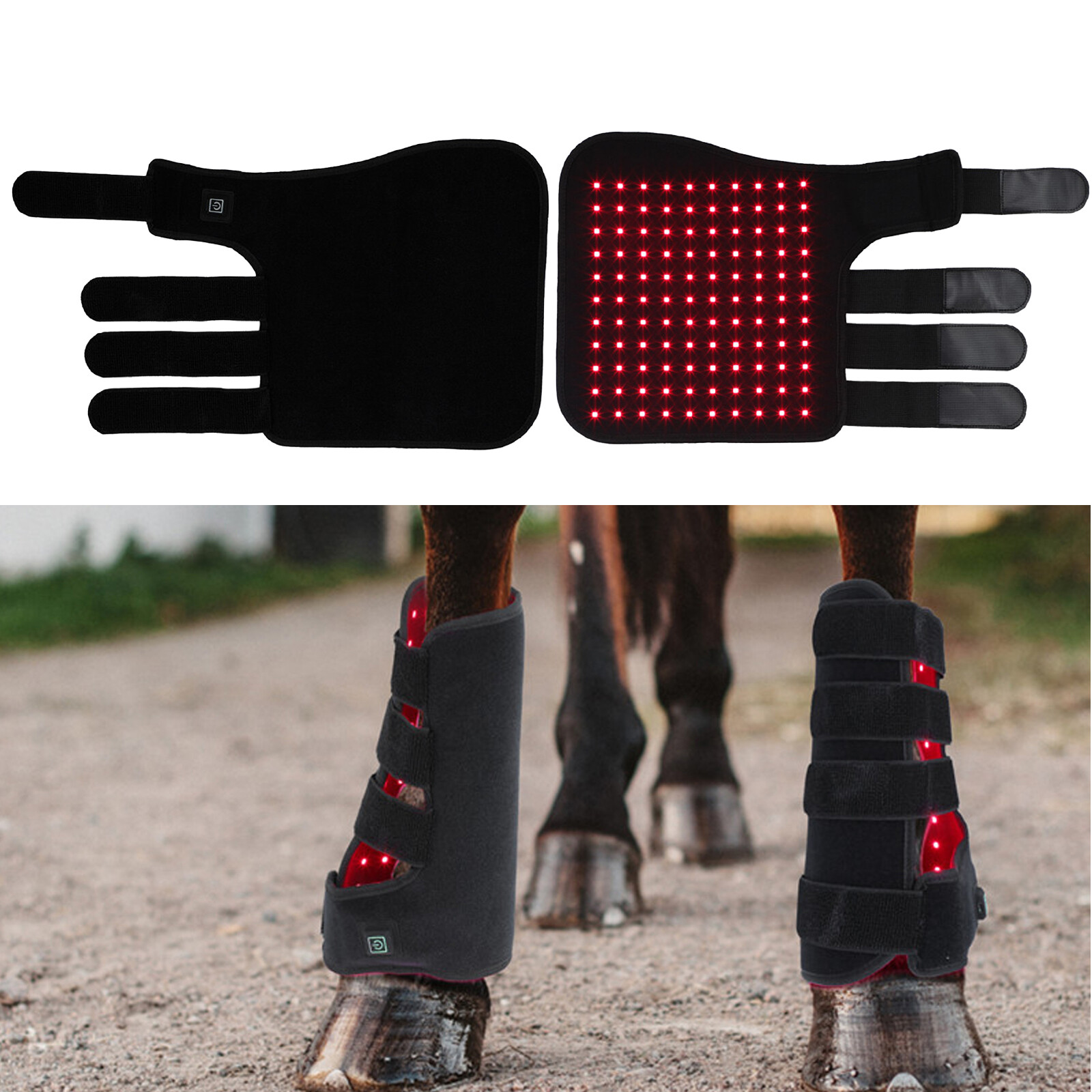 Red Light LED Therapy Leg Wrap for Horses